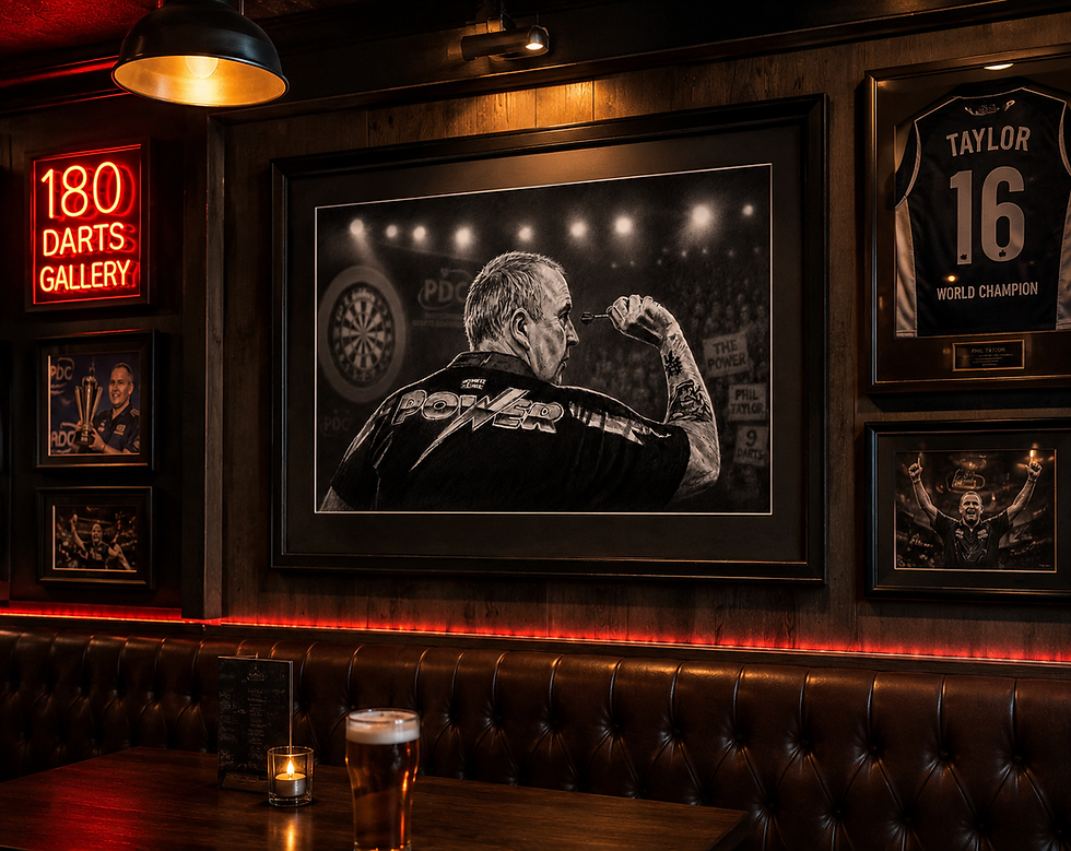 Thumbnail: Phil The Power Taylor Fine Art Portrait Print