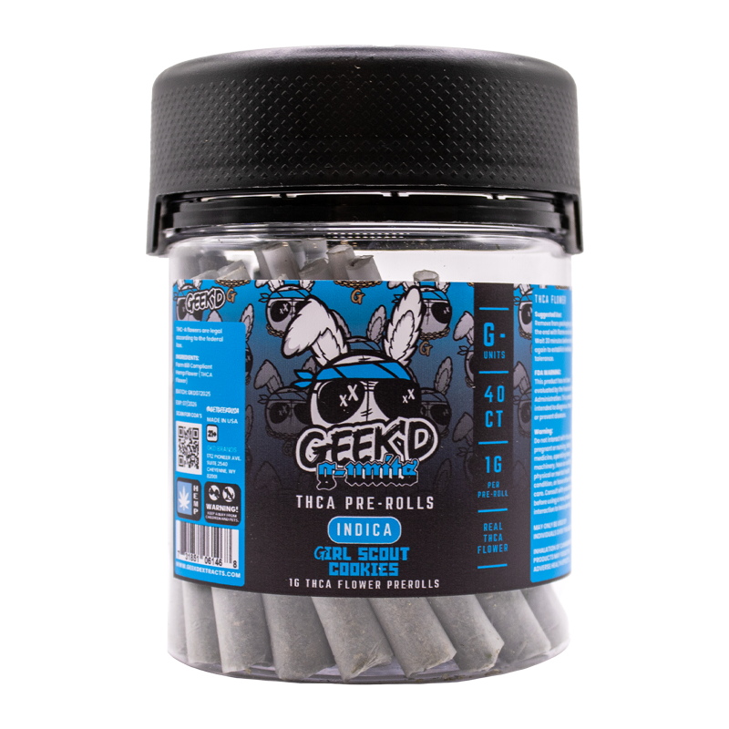 Thumbnail: Geek'd Extracts - G-Units THCA Pre-roll - 40ct