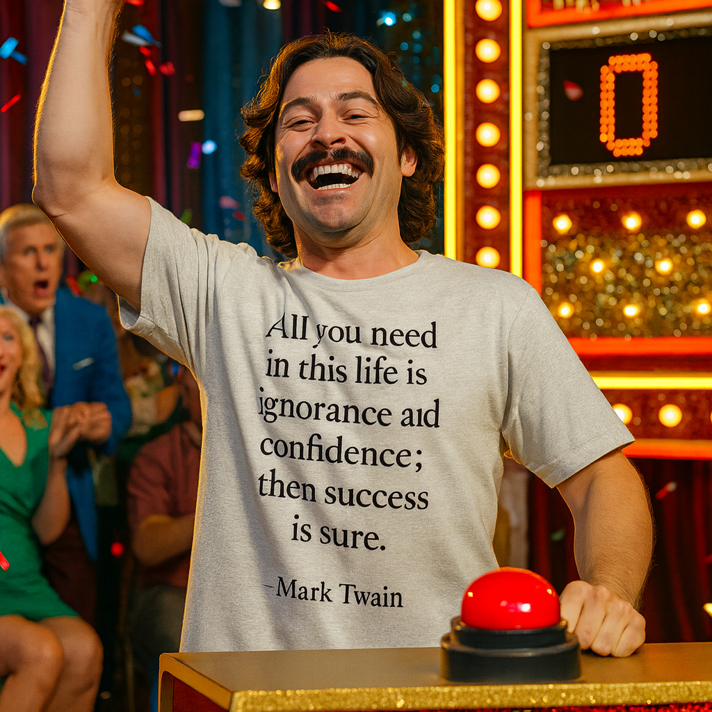 Mark Twain Quote Serif T-Shirt