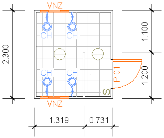 Containers Desmontáveis Fladafi - Modelo 2.004 - Quatro chuveiros