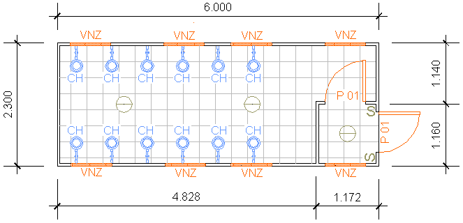 Containers Desmontáveis Fladafi - Modelo 6.012 - Doze chuveiros