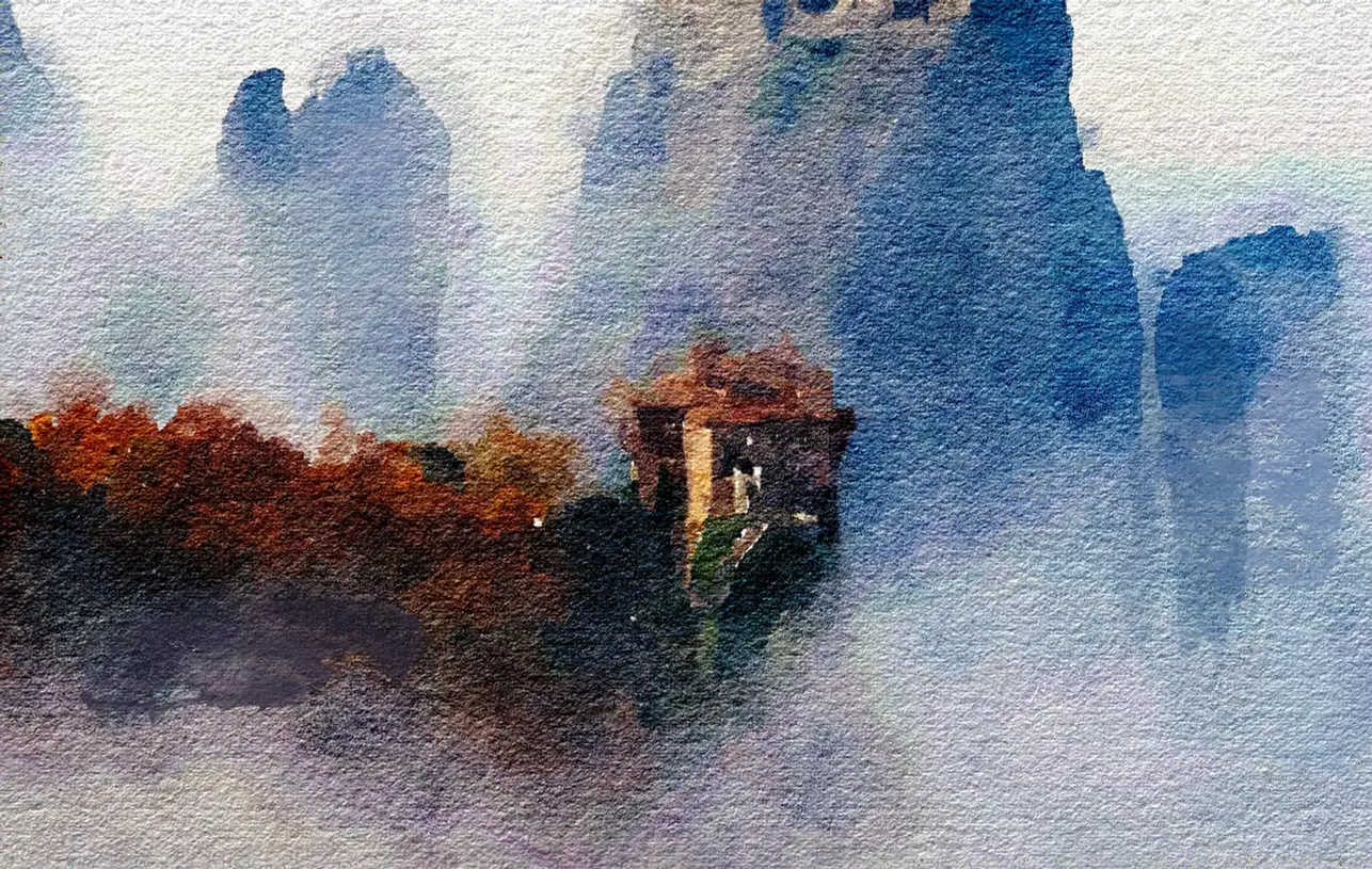 Meteora-Μετέωρα  Aquarelles- project 