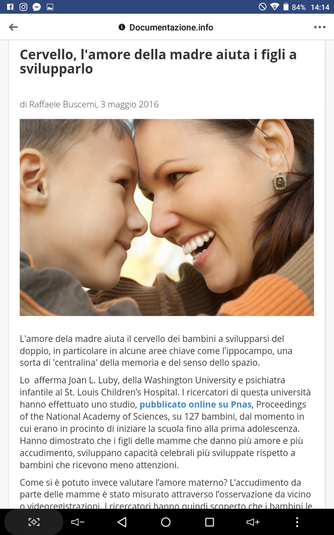 Madri e sviluppo dei bambini