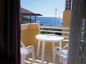 apartmán Los Cristianos Tenerife u pláže Las Vistas balkon výhled oceán