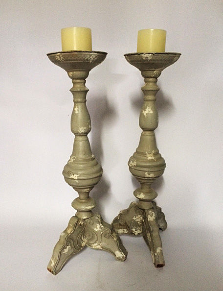 CASTIÇAL METAL PATINA