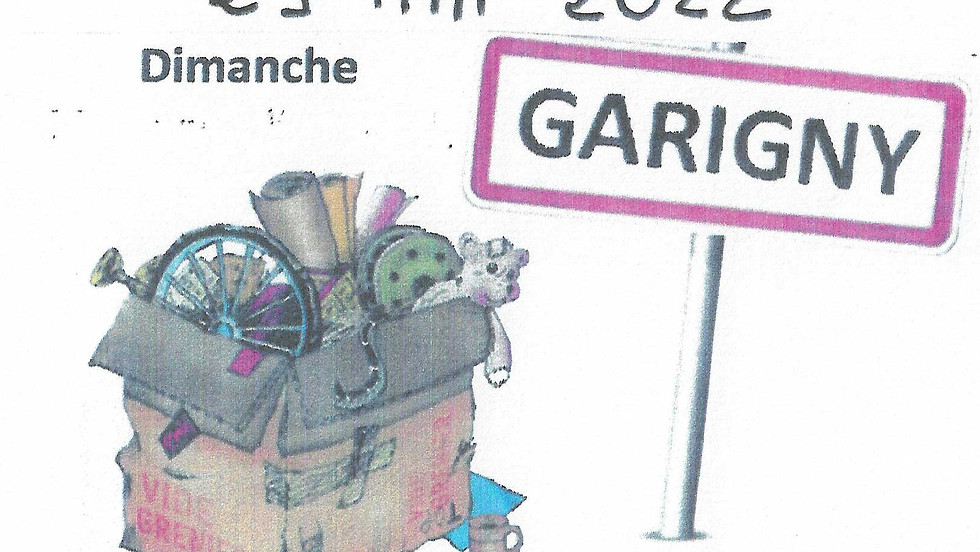 Brocante organisé par le "Passé Recomposé" de Garigny