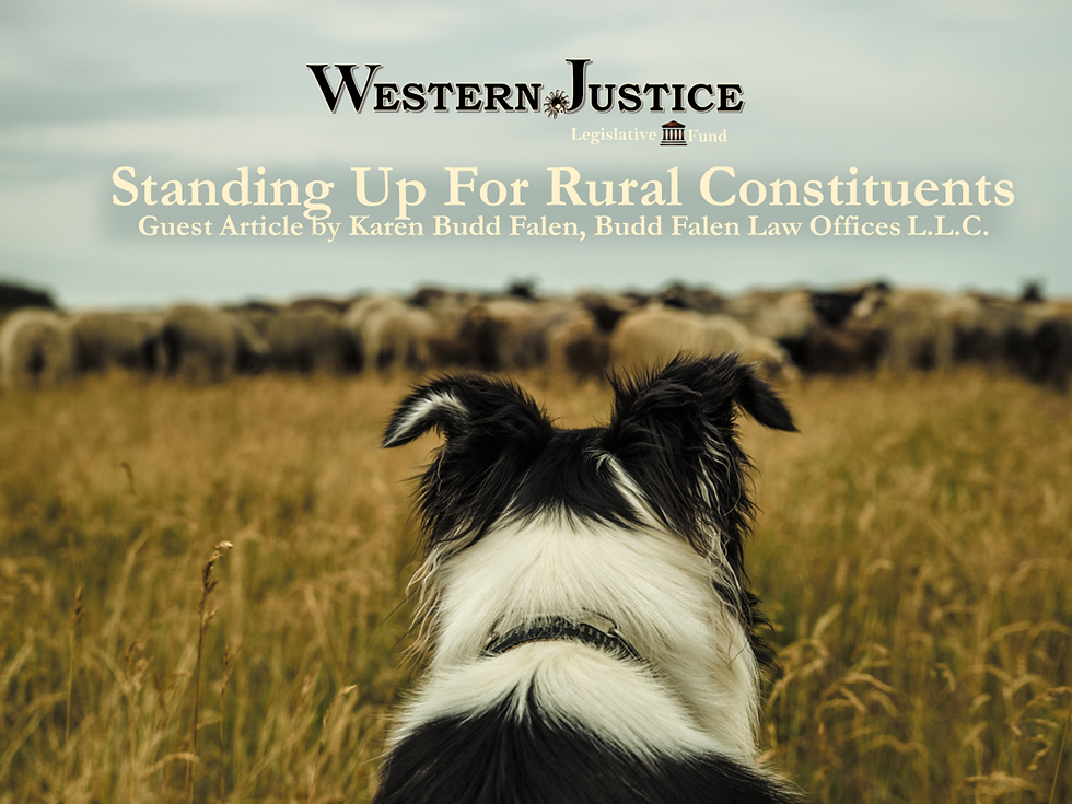 Local Communities, Local representation Rural communities, Karen Budd Falen, Budd Falen Law Offices LLC, Endangered Species Act, ESA