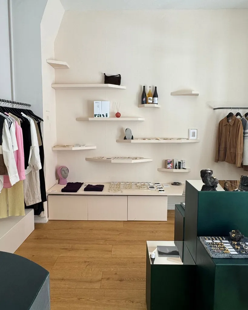 Interior view of the curated concept store OURS in Zurich, featured on BYCA.