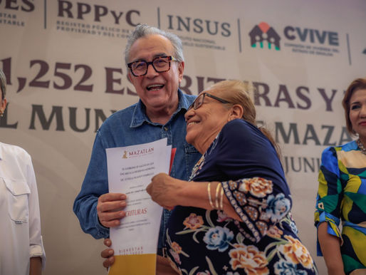 Somos el primer estado en entregar escrituras y títulos de propiedad de manera masiva, asegura el gobernador Rocha