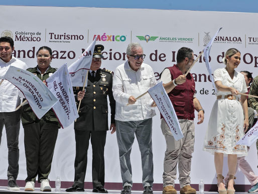 Gobernador Rocha encabeza Banderazo Nacional de Inicio de Operación Vacacional de Verano, desde Mazatlán