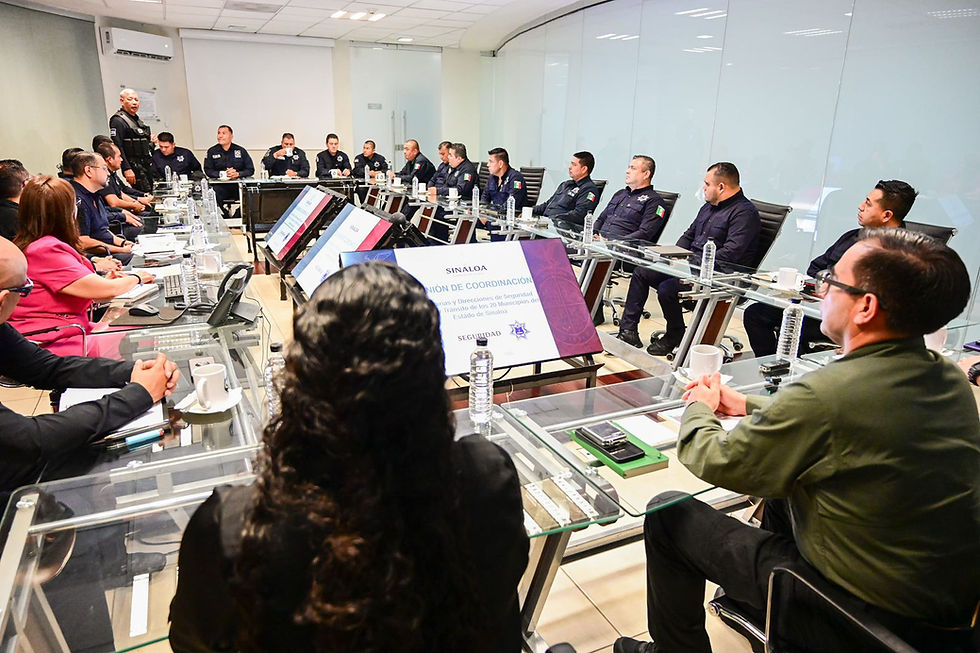 Sinaloa fortalece la coordinación intermunicipal en materia de seguridad pública