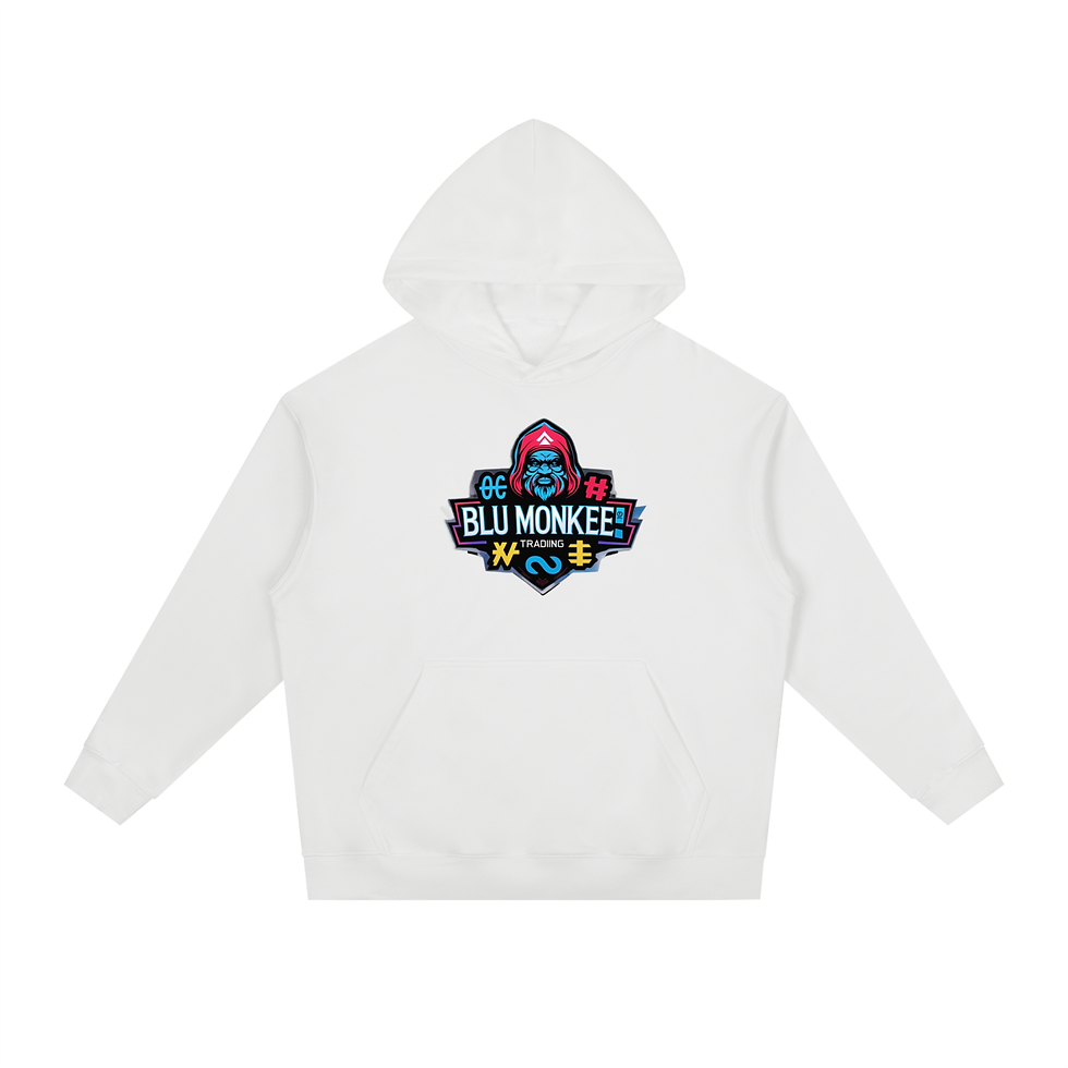 Thumbnail: Blu Monkee Logo Heavyweight Drop-Shoulder Hoodie