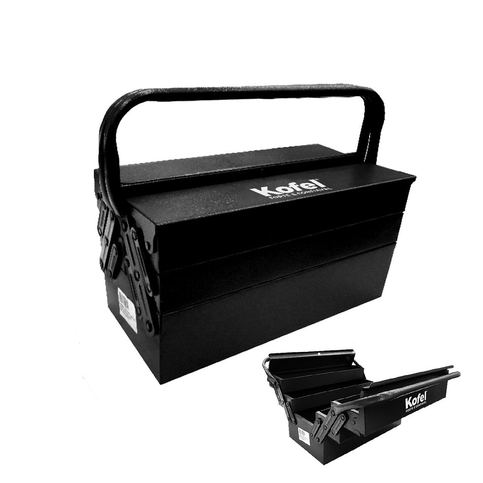 Caixa de Ferramentas Sanfonada - 5 Gavetas - Aço - 50cm