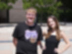 Editors of "The Purchase Phoenix" Nolan Locke (left) and Summer Tyler (right) (Photo by Cage Evinger)
