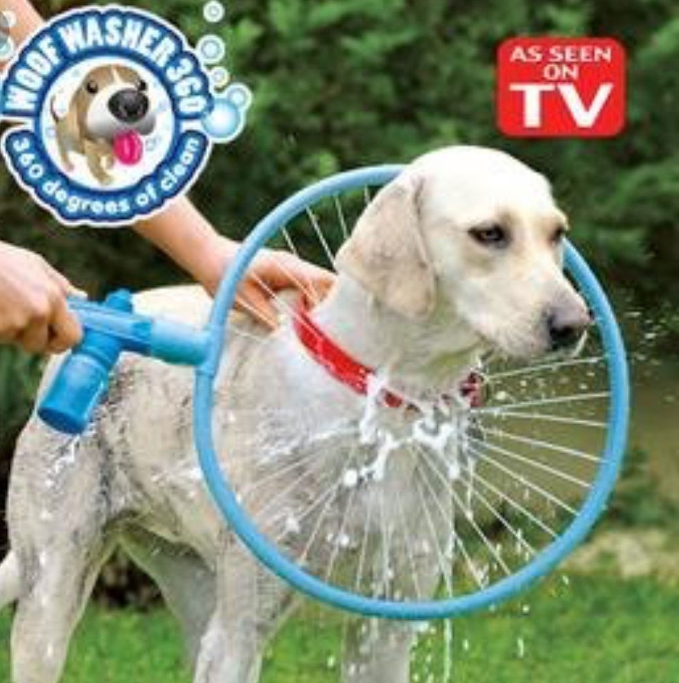 Thumbnail: Dog Shower Bathing Ring with Circular Water Gun