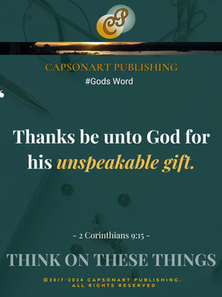  TOTT  Devotional | Unspeakable Gift   | 2 Corinthians 9:15