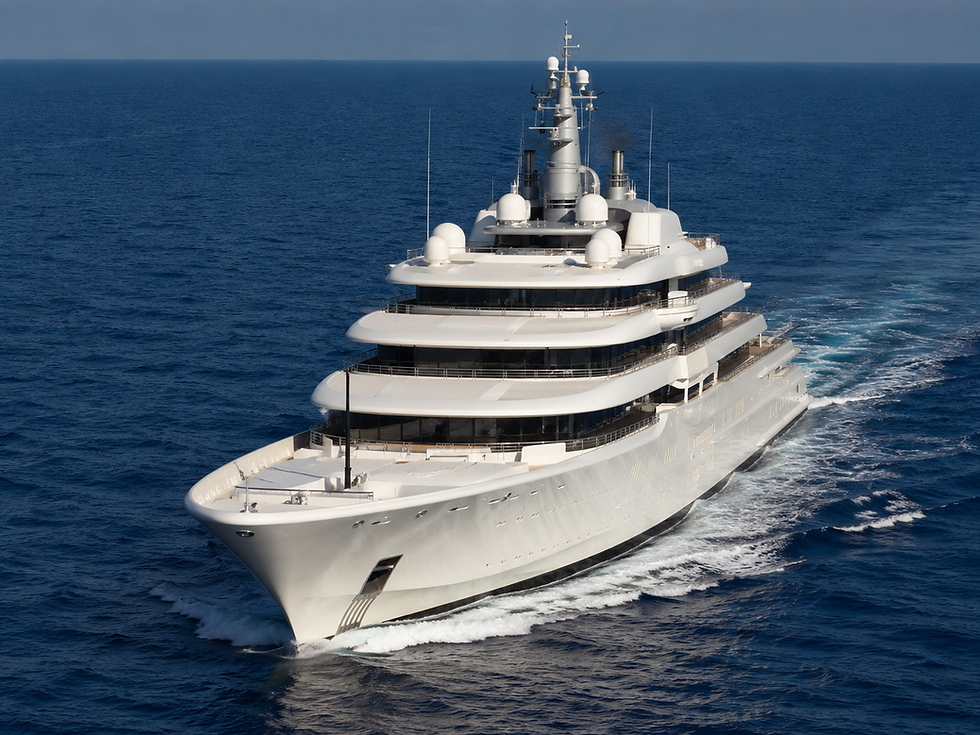 de eclipse Yacht in het water