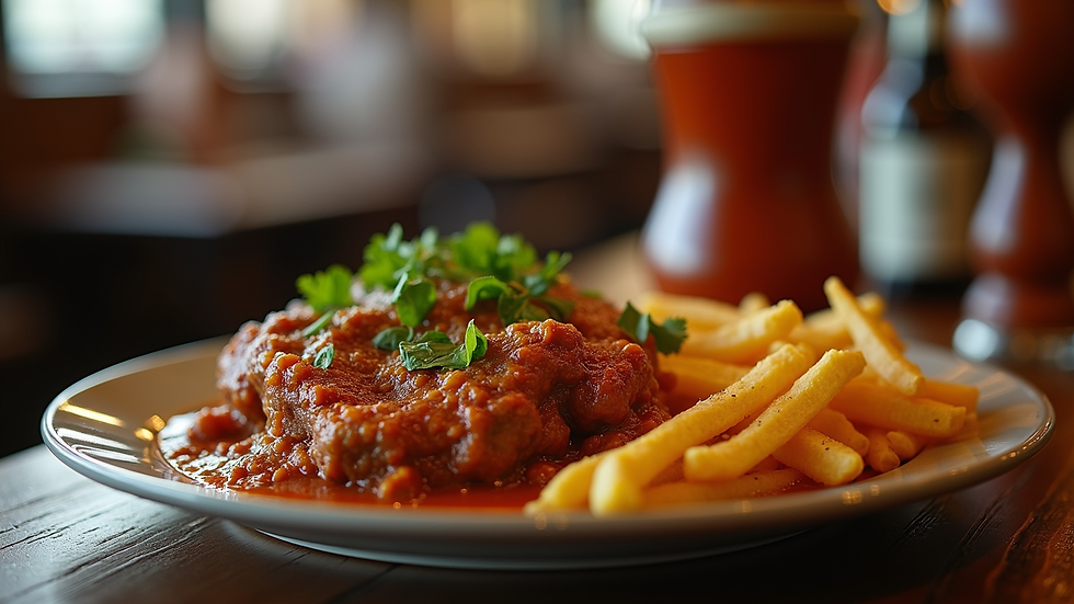 Close-up view of a delicious Cajun dish served at Smokey Flava