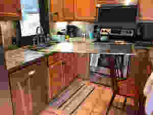The way to clean large items in a vacation rental.