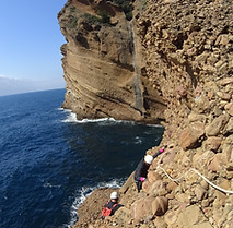 itinéraire du Vertige en escalade la trou souffleur la Ciotat