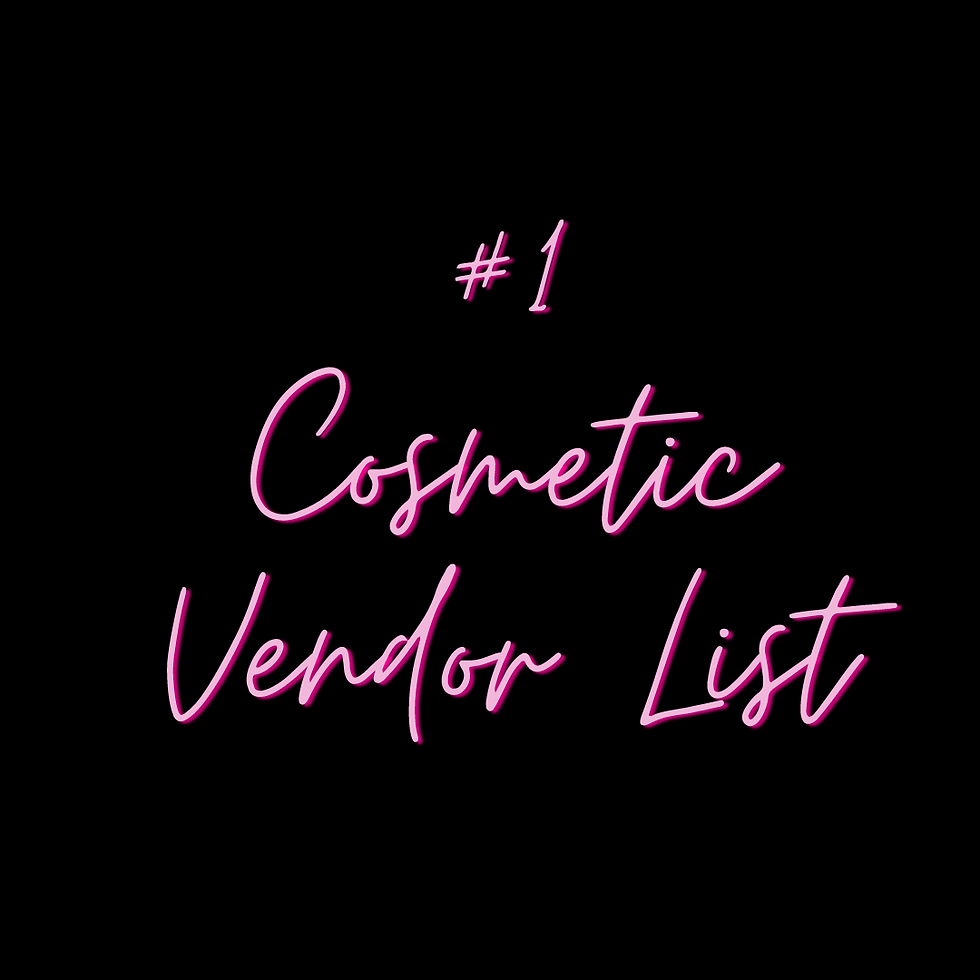 #1 Cosmetic Vendor List