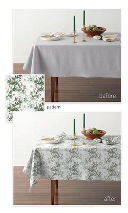 Tablecloth Before & After