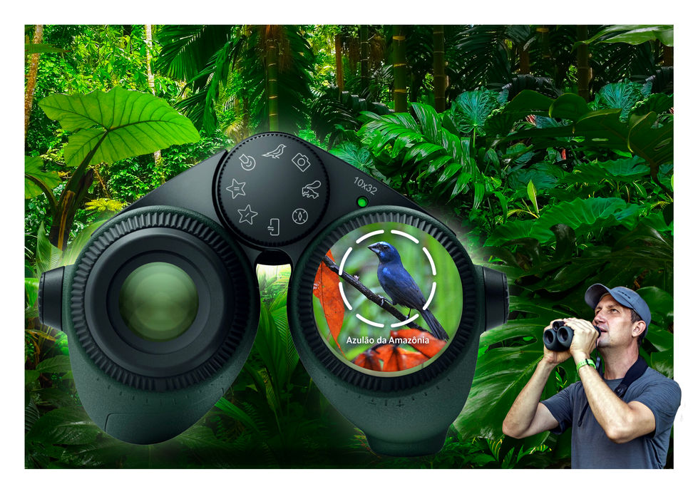 Binóculo Bird Watching com I.A.