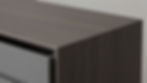 Modern custom joinery Sydney dark wood cabinet corner