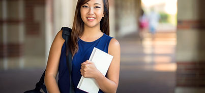 Smiling Student Outdoors