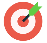 clipart - target with arrow in bullseye