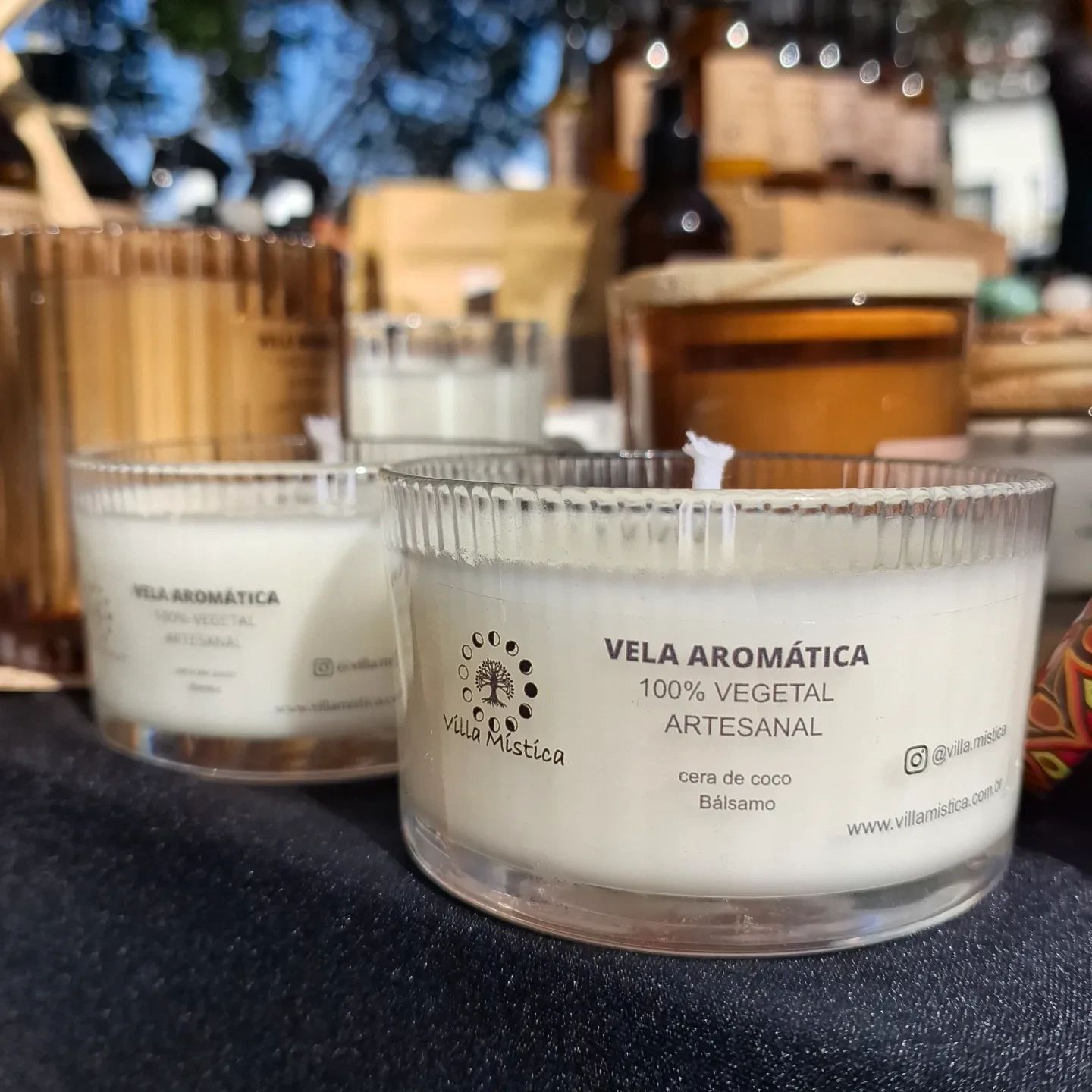 vela de massagem e aromática vegetal