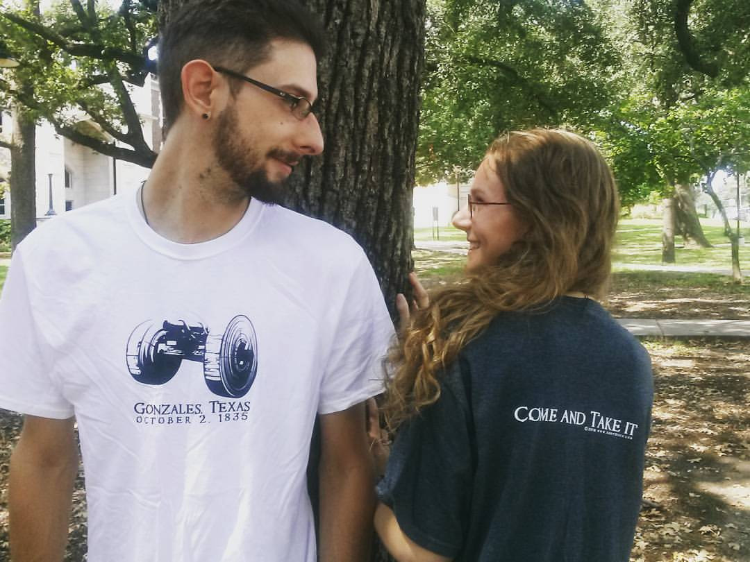 Gonzales: Come and Take It t-shirts