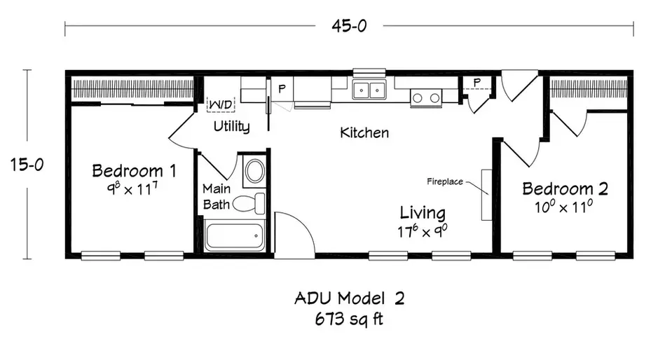 Spruce Cottage floor plan