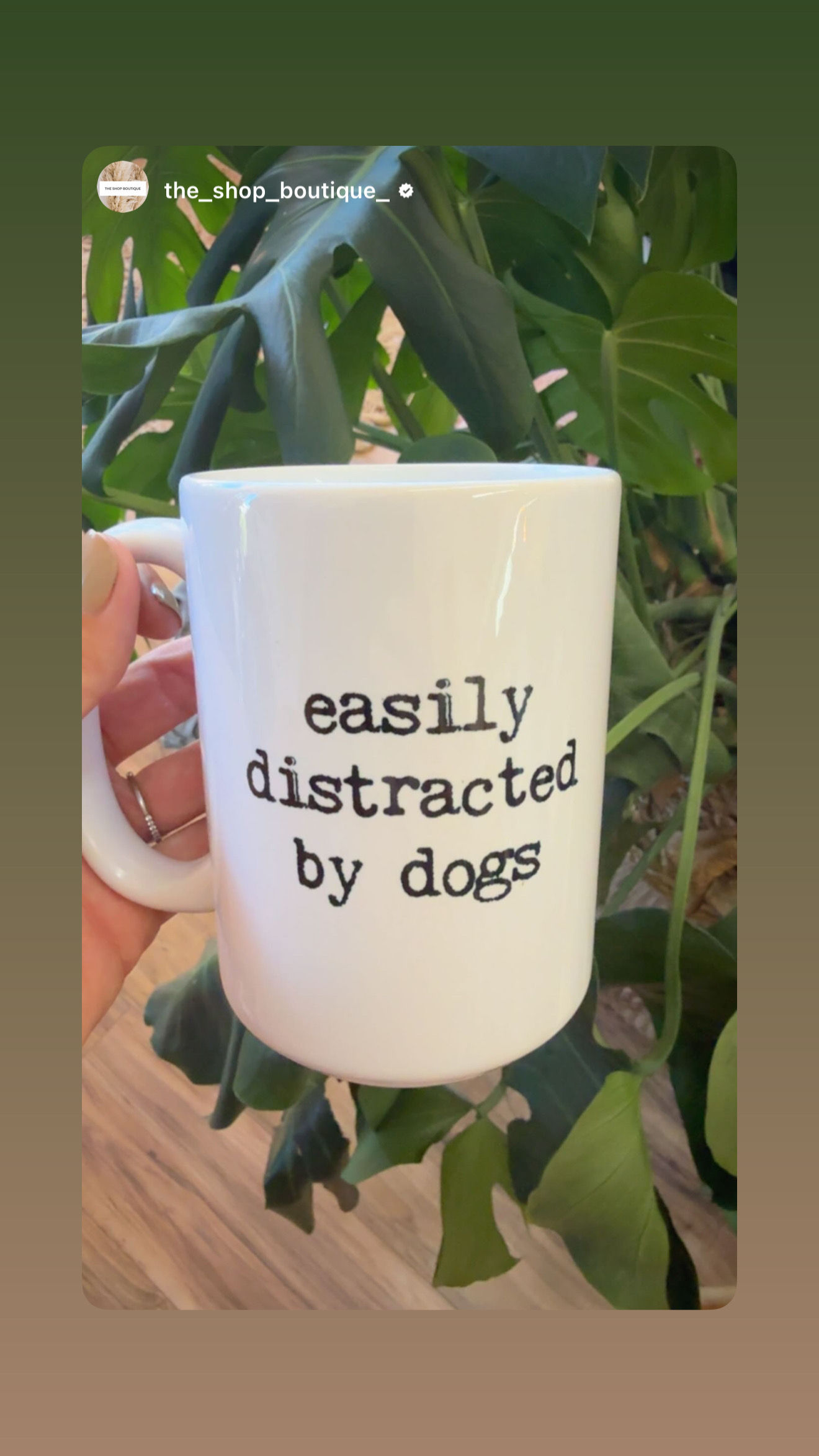 Easily Distracted By Dogs Mug 22oz 