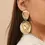 Thumbnail: Cowgirl hat earrings gold 