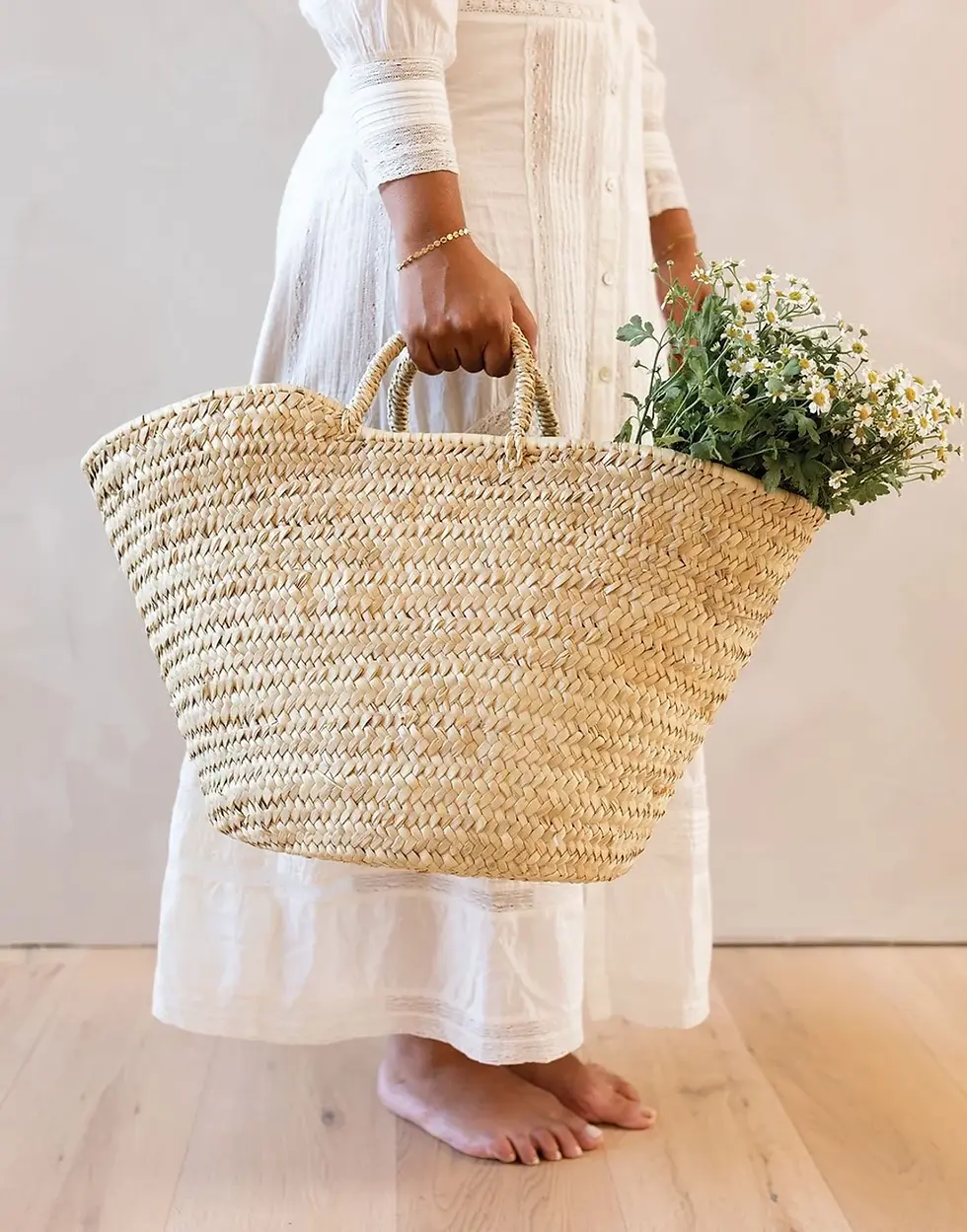 Handwoven Morocco Shopping Basket