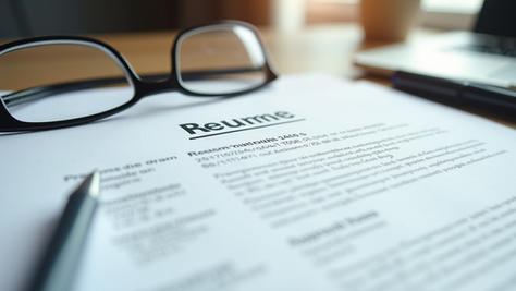 A well-structured resume ready for job applications