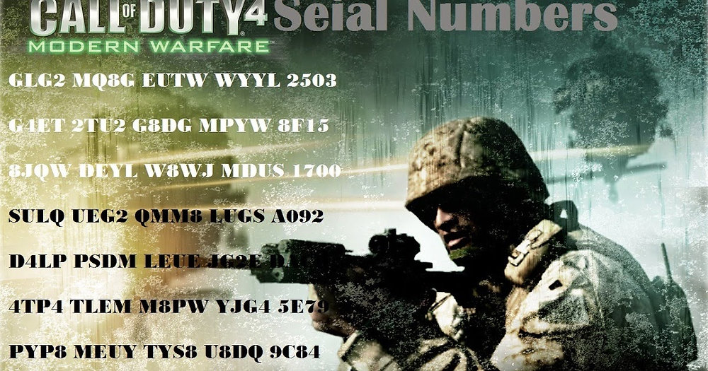 Call Of Duty 4 Modern Warfare Keygen