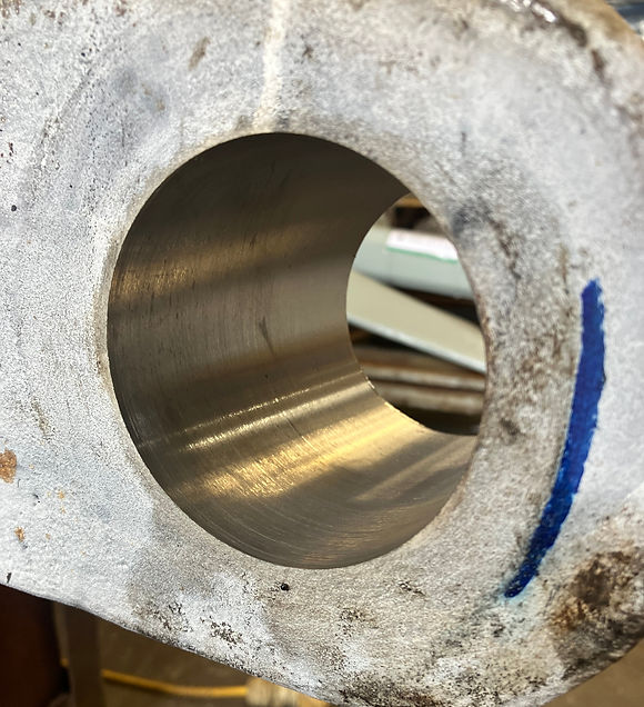 Line boring results achieved by DMG Welding Services