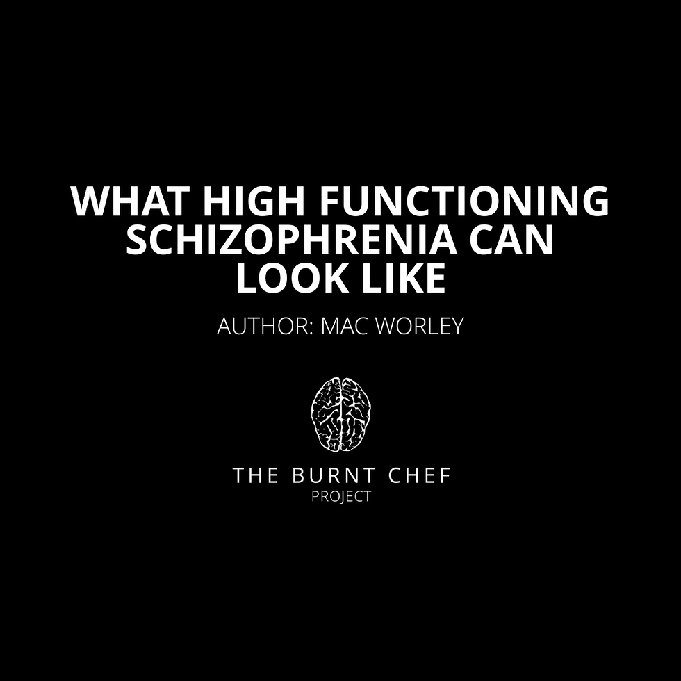 What High Functioning Schizophrenia Can Look Like