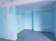 hygienic wall cladding installed