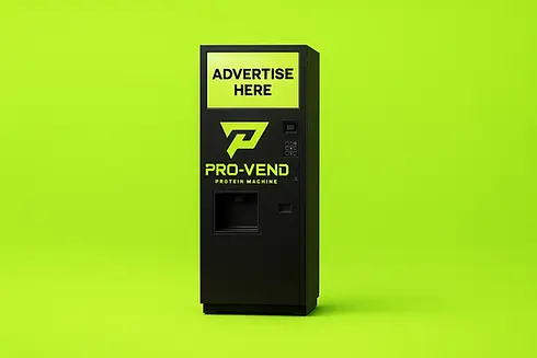 Pro-Vend vending machine: Advertise Here