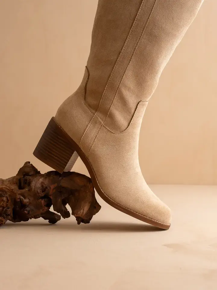 Thumbnail: The Harriet | Tall Riding Boot - ALMOND