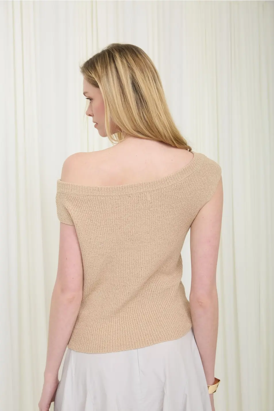 Thumbnail: Relaxed Neckline Sweater Top