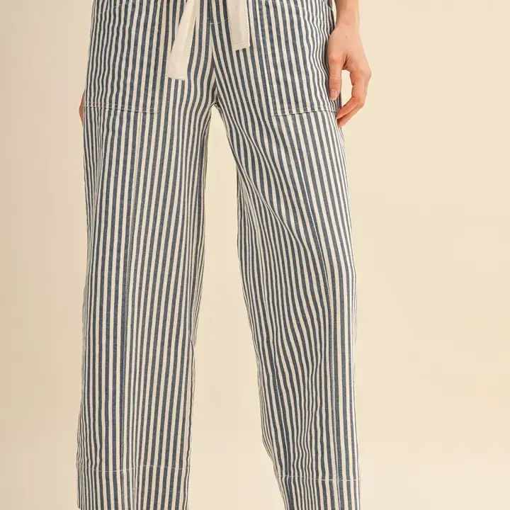 Thumbnail: Ivory Striped Jeans