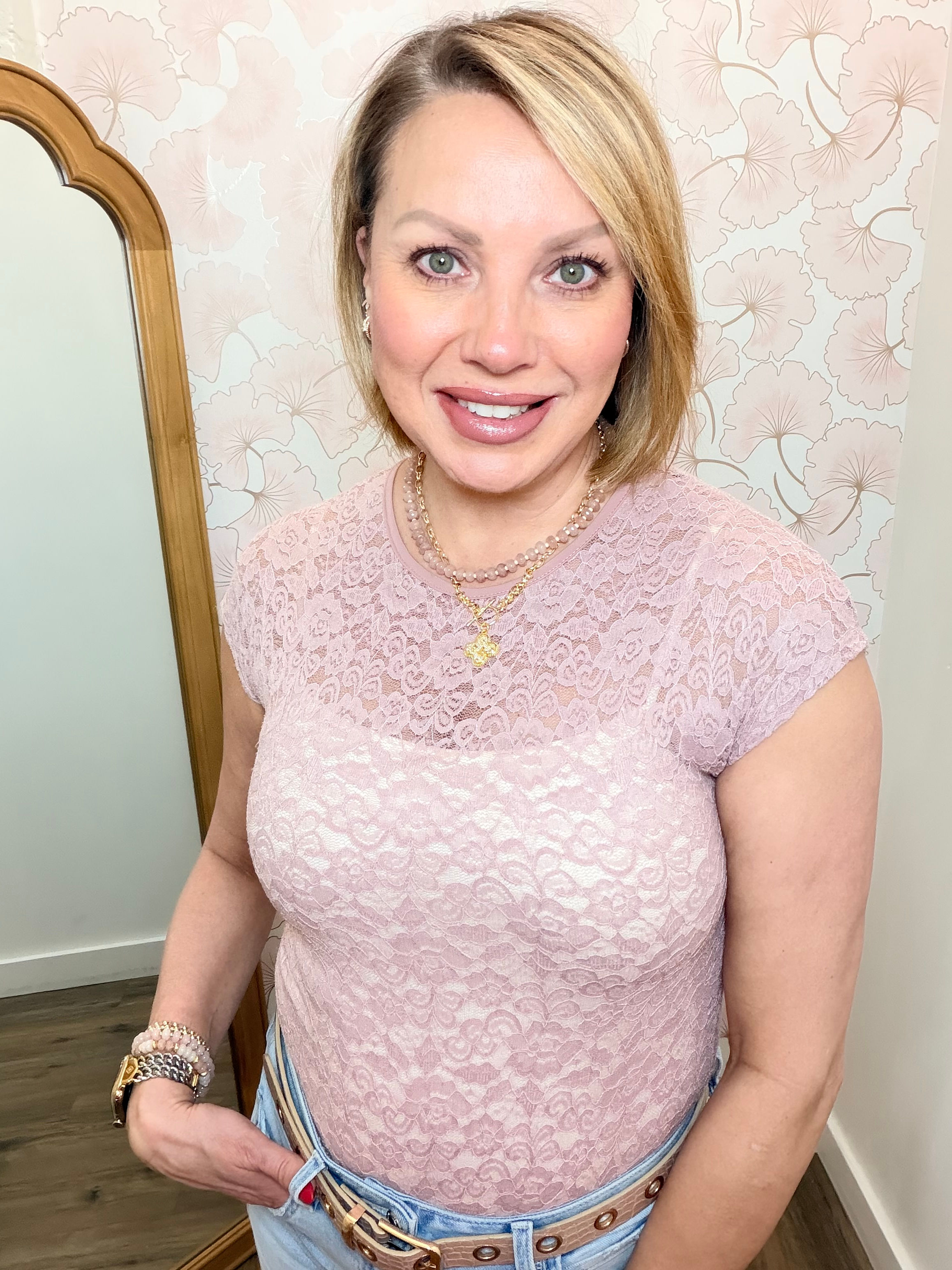 Dreamveil Lace Cap Sleeve Bodysuit