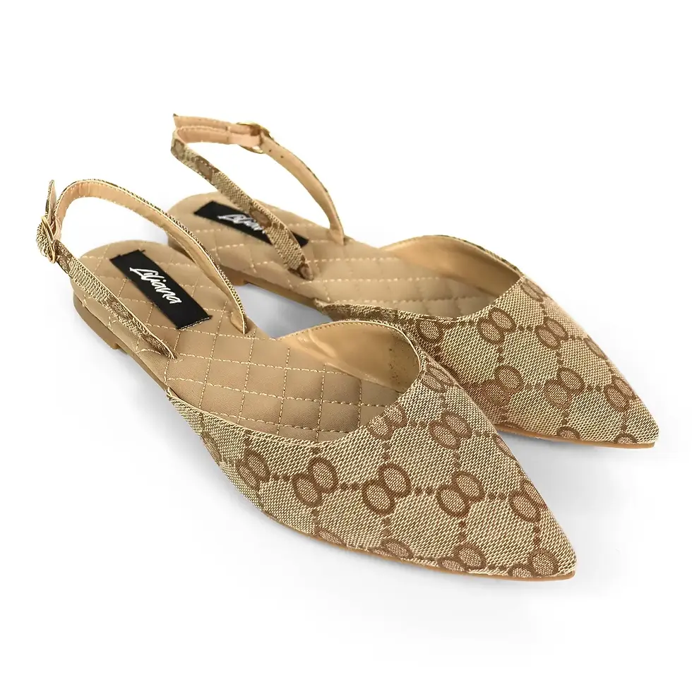 Thumbnail: POINTED TOE SLINGBACK FLATS MONOGRAM