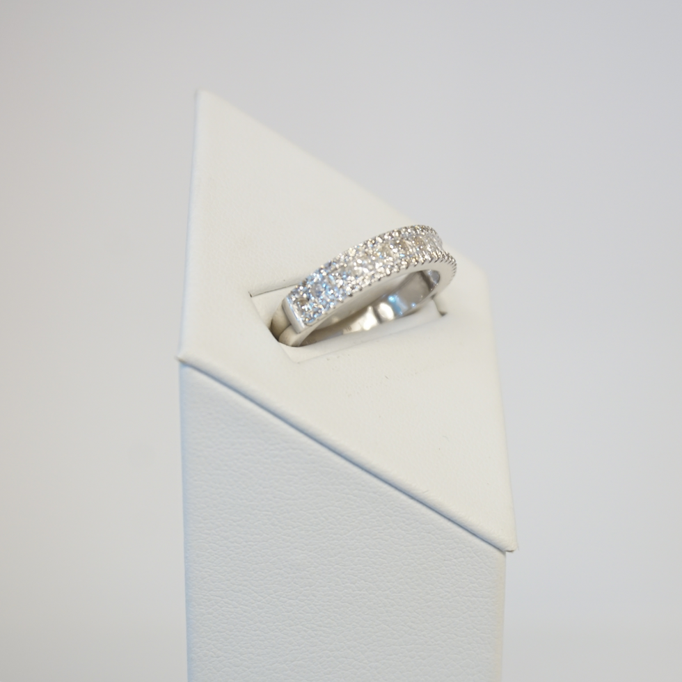 Thumbnail: 9ct White Gold Diamond Ring