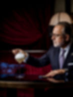 Maestro Calabrese creating one of his cocktails