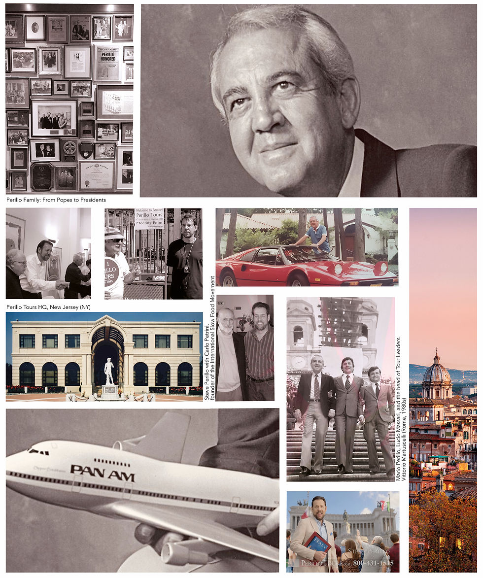 Collage with pictures of Mr. Italy Mario Perillo